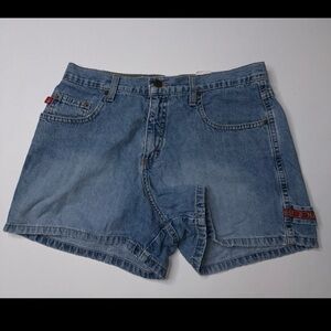 Mudd Light Blue high rise Denim Jean shorts